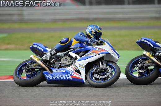 2008-05-11 Monza 2886 Suzuki GSX R European Cup - Roland Resch